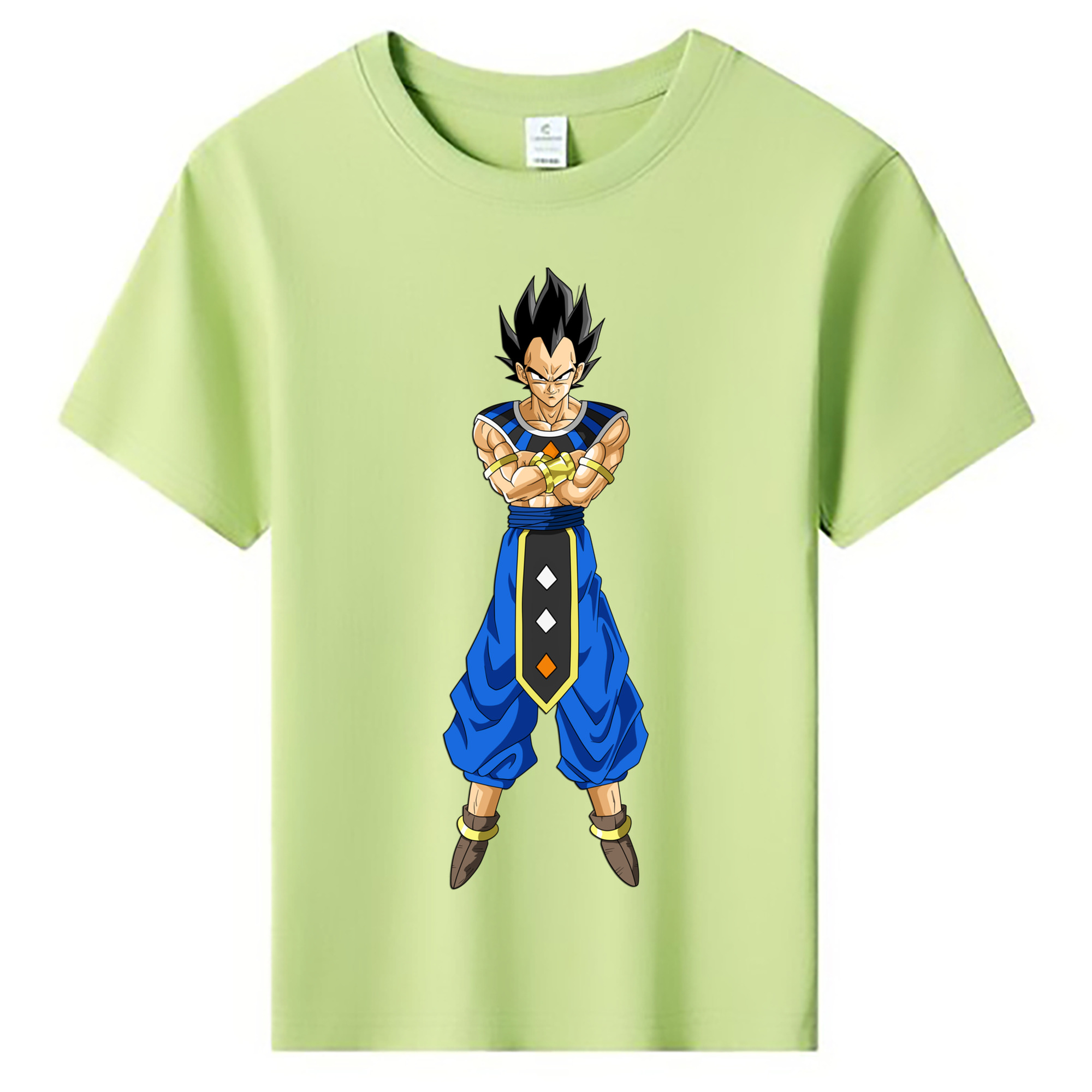 （画像用） ドラゴンボール ベジータ四世（Bejīta Yonsei）DRAGON BALL Vegeta IV 綿100％キッズTシャツ（フロントプリント）